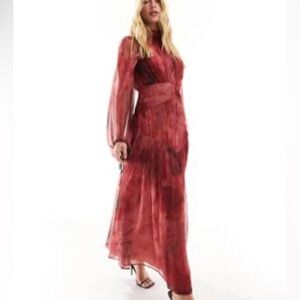Asos Elegant Red Maxi Dress